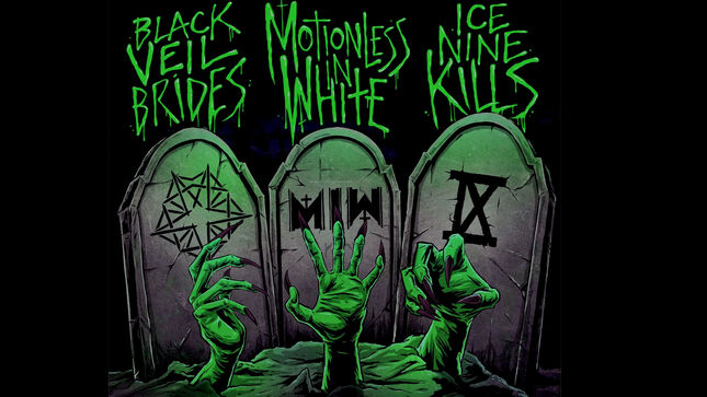 MOTIONLESS IN WHITE, BLACK VEIL BRIDES & ICE NINE KILLS Announce Second Leg Of "Trinity Of Terror" Triple Co-Headline Tour