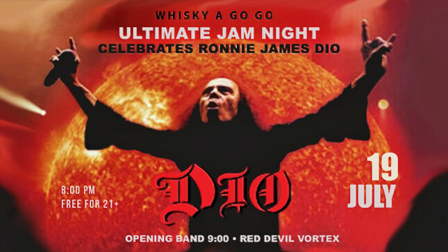 Ultimate Jam Night To Celebrate RONNIE JAMES DIO On Tuesday; Performers Include SIMON WRIGHT, ROWAN ROBERTSON, NEIL TURBIN, CHUCK WRIGHT, And Many More