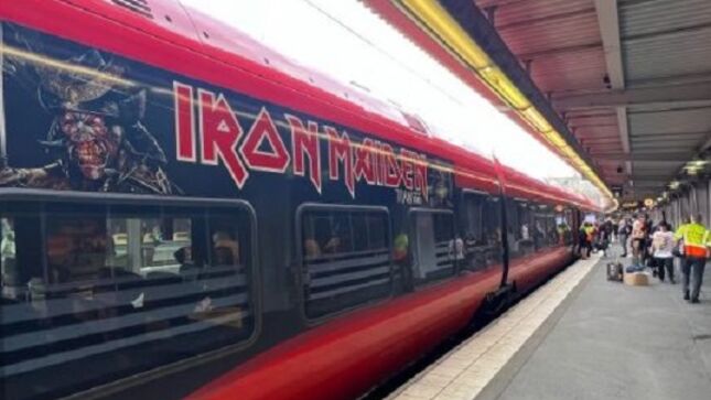 Report: IRON MAIDEN Fans Travel To Gothenburg Show On Train 666 (Video)