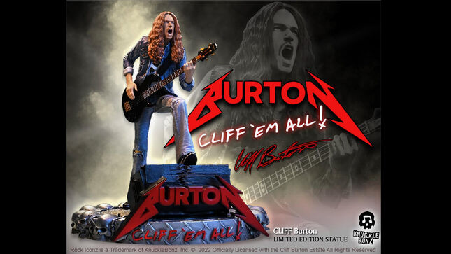 METALLICA - KnuckleBonz To Release Limited Edition CLIFF BURTON Collectible Statue In Early '23; Pre-Order Now