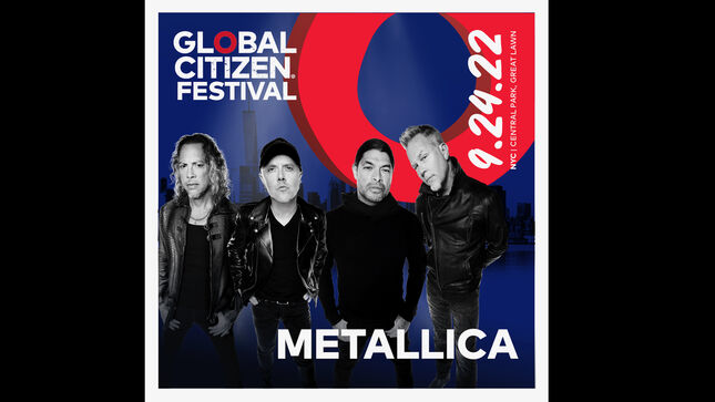 METALLICA Confirmed For Global Citizen Festival 2022