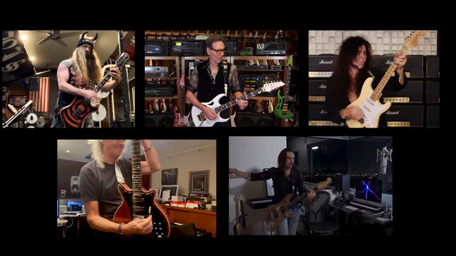STEVE VAI, YNGWIE MALMSTEEN, NUNO BETTENCOURT, ZAKK WYLDE And Others Join BRIAN MAY For Epic Rendition Of QUEEN Classic 