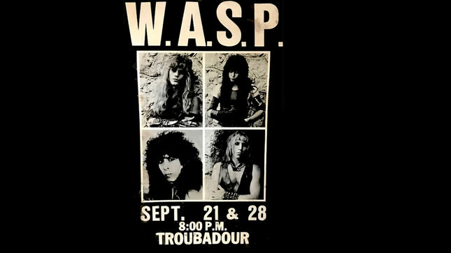 BLACKIE LAWLESS Reflects On 40th Anniversary Of W.A.S.P.'s Troubadour Shows - "If An Artist Wanted To Really Get Noticed, That Was The Only Place To Be"