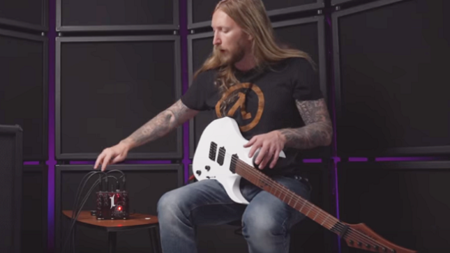 THE HAUNTED Guitarist OLA ENGLUND Test Drives ARCH ENEMY Guitarist JEFF LOOMIS' Signature Devil's Triad Pedal