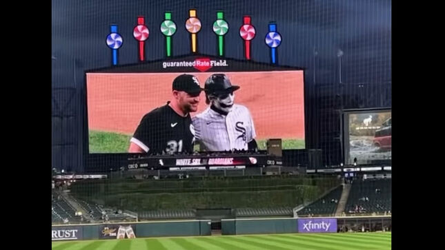 GHOST's Papa Emeritus IV Throws Out First Pitch At Chicago White Sox Vs. Cleveland Guardians Game; Video