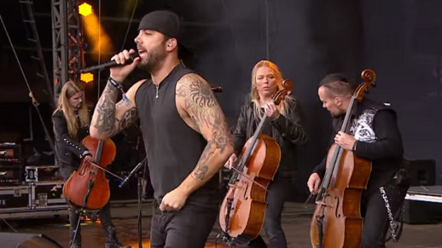 APOCALYPTICA Perform "Shadowmaker" With Vocalist FRANKY PEREZ At Download Festival 2015; Pro-Shot Video Streaming