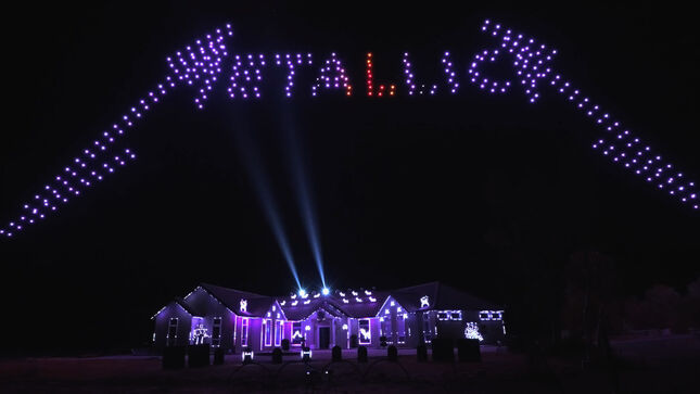 METALLICA, Stranger Things Featured In 400ft Tall Halloween Light And Drone Show; Video