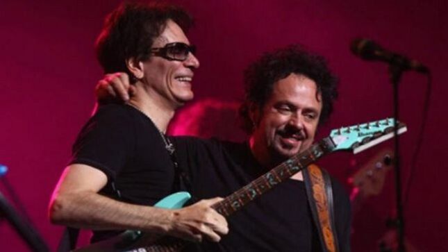 STEVE VAI Wishes STEVE LUKATHER A Happy Birthday - "His Massive Talent Has Been A Deep Inspiration In My Life"