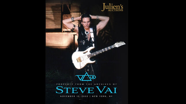 STEVE VAI - Julien’s Auctions Announces "Property From The Archives Of Steve Vai"