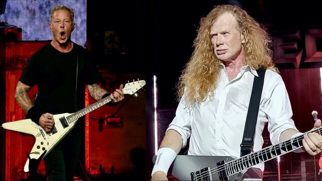 MEGADETH's DAVE MUSTAINE Says A "Publishing Discrepancy" Prevented A Project With METALLICA's JAMES HETFIELD
