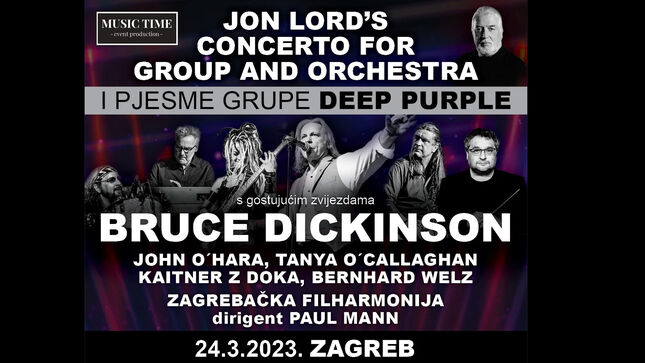IRON MAIDEN's BRUCE DICKINSON Announces Six New Dates Celebrating The Music Of JON LORD And DEEP PURPLE