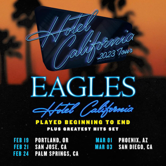 EAGLES Announce 2023 "Hotel California" Tour Dates - BraveWords