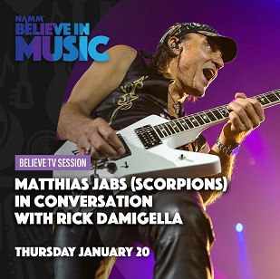 SCORPIONS Guitarist MATTHIAS JABS To Take Part In Q&amp;A During NAMM's Believe  In Music Online Event - BraveWords
