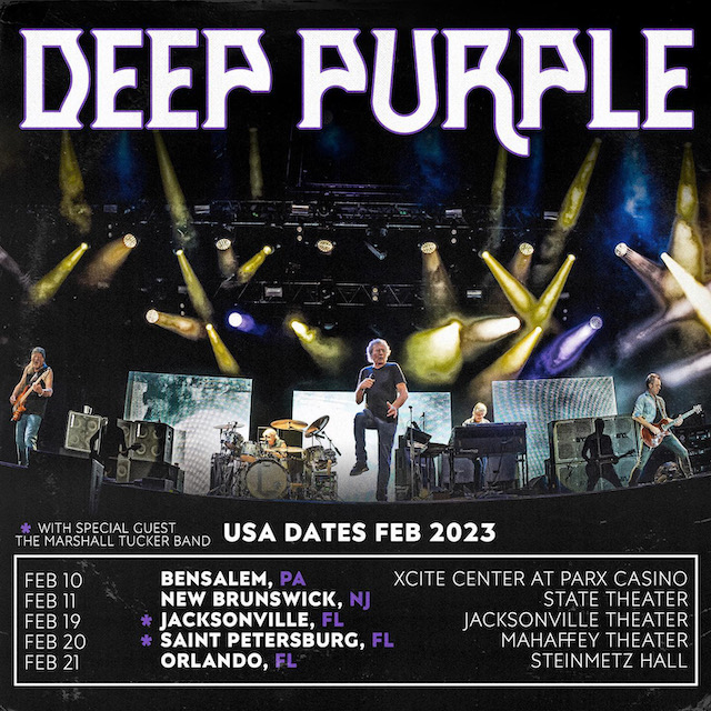 DEEP PURPLE Announce New US / European Tour Dates; 2022 Tour Merch Now