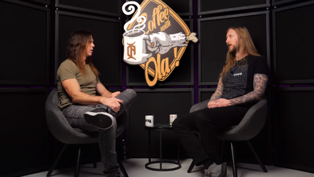 IN FLAMES Guitarist CHRIS BRODERICK Featured On THE HAUNTED Guitarist OLA ENGLUND's New Episode Of Coffee With Ola