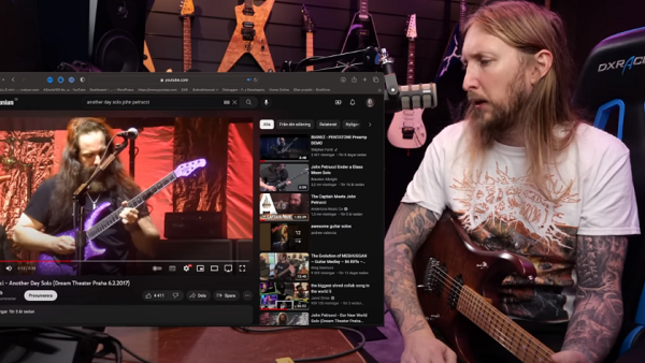 THE HAUNTED Guitarist OLA ENGLUND Learns How To Play Solo From DREAM THEATER Classic "Another Day" (Video)