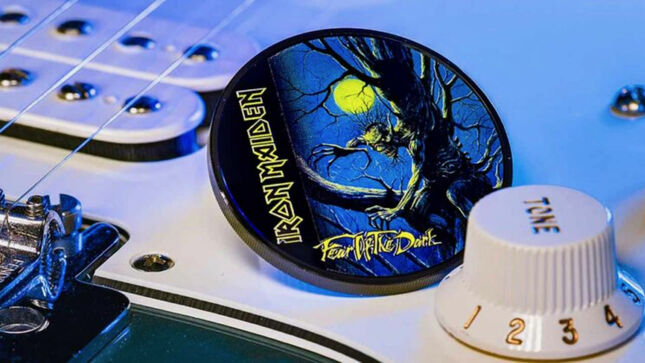 IRON MAIDEN - "Fear Of The Dark" Pure Silver Obsidian Black Coin Available