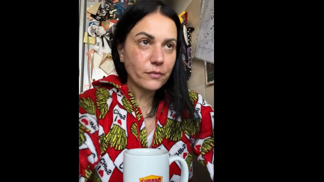 LACUNA COIL Vocalist CRISTINA SCABBIA - "I’ve Burnt My Face With Boiling Oil While Cooking"; Video