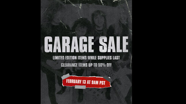 METALLICA's Garage Sale Returns On Monday; Limited Edition Items Available