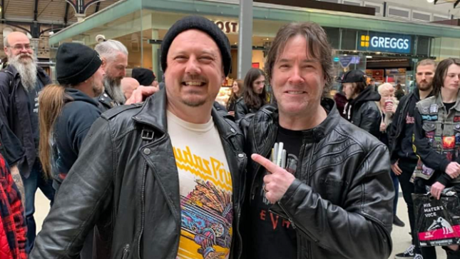 ANNIHILATOR Founder JEFF WATERS Shares Photos From  Afternoon Coffee Meet & Greet At Newcastle Central Station - "It Was A Goofy Idea, And The Rest Is Pleasant History"