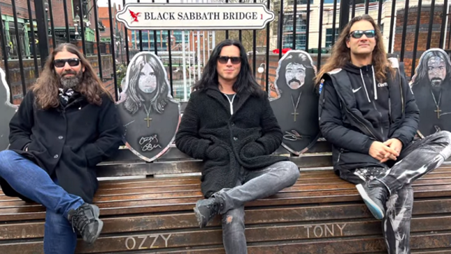 FIREWIND / Former OZZY OSBOURNE Guitarist GUS G. Visits BLACK SABBATH Bridge In Birmingham (Video)