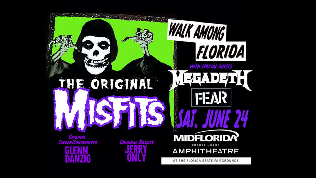 MISFITS Announce Limited Run Of 2023 Shows With Special Guests MEGADETH, THE GASLIGHT ANTHEM, AFI On Select Dates; FEAR Supporting Each Night