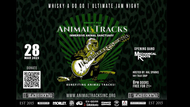 SCOTT IAN, PHIL DEMMEL, CHUCK WRIGHT, DUG PINNICK, MARCO MENDOZA, JOEY VERA Among Artists Confirmed For Ultimate Jam Night Benefit For Animal Tracks Sanctuary