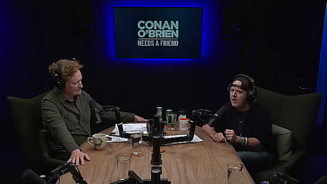 METALLICA Drummer LARS ULRICH Guests On "Conan O'Brien Needs A Friend" - "Moscow 1991 Is A Mindf**k Of A Concert To Watch" (Video)