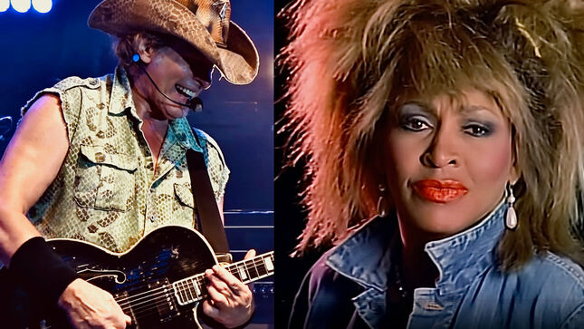 TED NUGENT On TINA TURNER - "She Was One Of The Most Intense Female Performers Because She Actually Had Forehead Vein Popping Cresendos Every Song"; Video