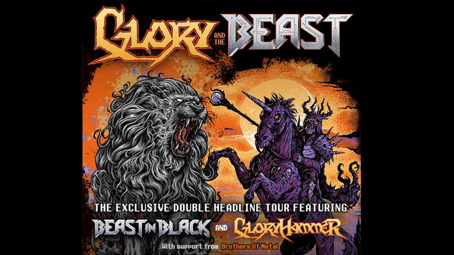 GLORYHAMMER And BEAST IN BLACK Join Forces For "Glory And The Beast" Double Headline Tour, Supported By BROTHERS OF METAL