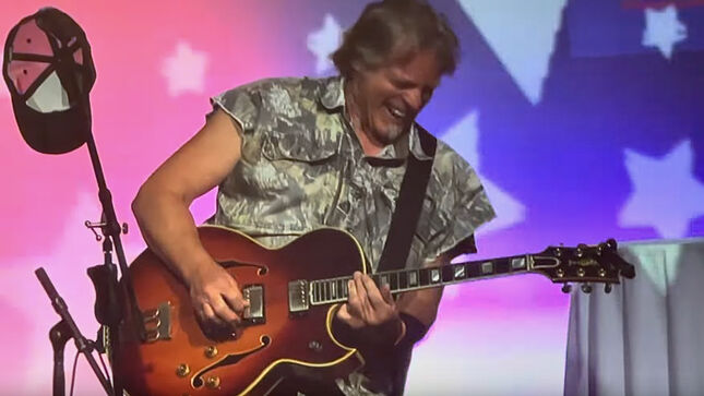 TED NUGENT Performs US National Anthem At 2023 Oakland County Republican Party Lincoln Day Dinner Honouring Donald Trump; Video