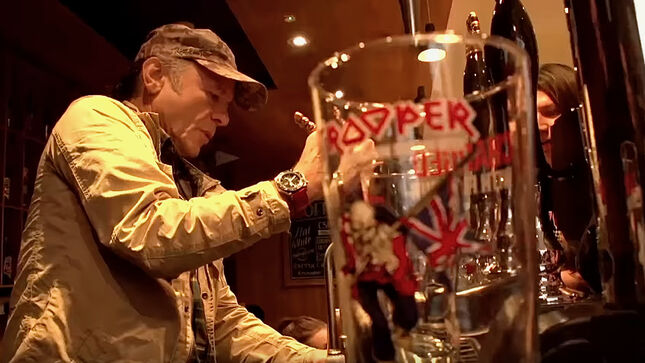 BRUCE DICKINSON Celebrates 10th Birthday Of IRON MAIDEN's Trooper Beer With Fan Club Members; New Video Recap Streaming