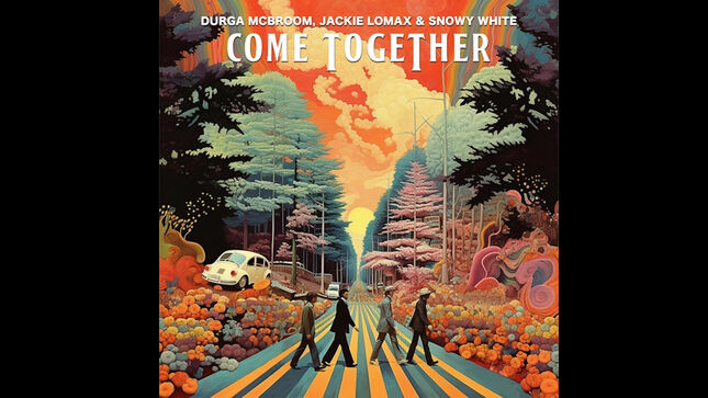 PINK FLOYD Associates, Guitarist SNOWY WHITE And Powerhouse Vocalist DURGA MCBROOM, Join Former Apple Records Artist JACKIE LOMAX For An Inspired Take On THE BEATLES’ "Come Together"; Audio