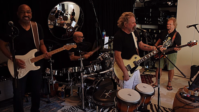 SAMMY HAGAR Featured In Career-Spanning Interview And Live Jam With Drum Legend KENNY ARONOFF (Video)