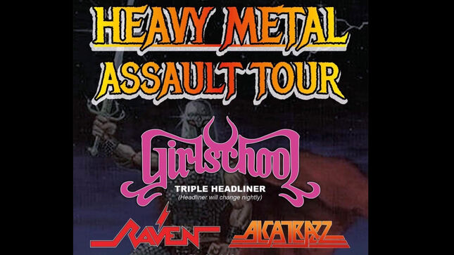 GIRLSCHOOL, ALCATRAZZ & RAVEN Announce Triple Headline UK Tour