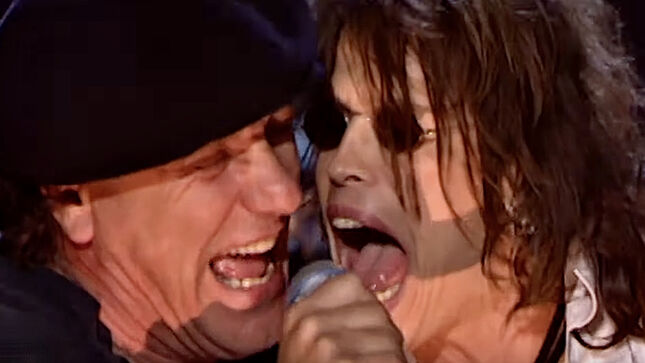 Watch AC/DC Perform "You Shook Me All Night Long" With AEROSMITH's STEVEN TYLER; Video
