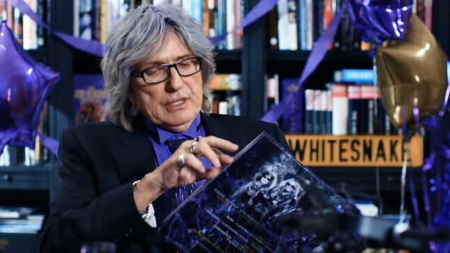 WHITESNAKE's DAVID COVERDALE Unboxes The Purple Album: Special Gold Edition; Video