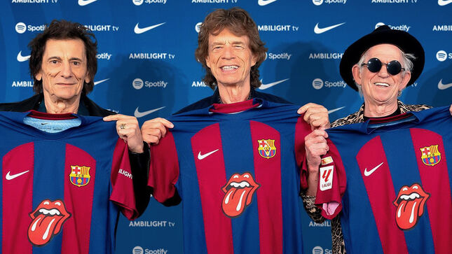 THE ROLLING STONES Announce Partnership With FC Barcelona & Spotify In Celebration Of The Release Of Hackney Diamonds