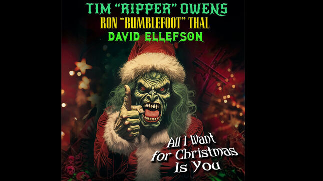 Hear TIM “RIPPER” OWENS, BUMBLEFOOT & DAVID ELLEFSON Cover MARIAH CAREY's Christmas Classic; A Very Metal Christmas, A Very Metal Christmas II Albums Available Now