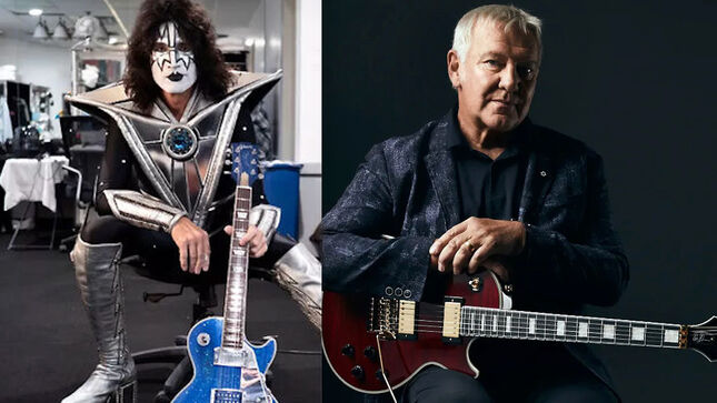 KISS Guitarist TOMMY THAYER Got The Night Off Work, So He Hung Out With RUSH Legend ALEX LIFESON In Toronto; Photo