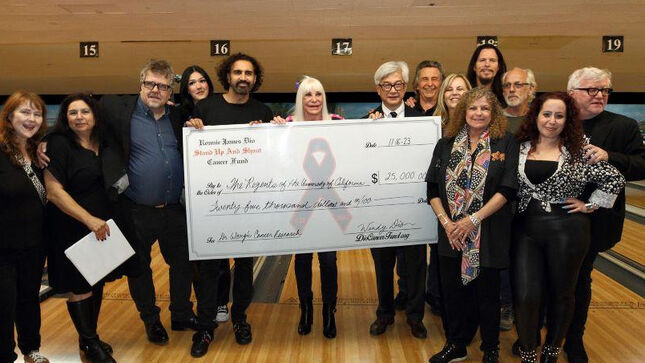 RONNIE JAMES DIO - "Bowl For Ronnie" Celebrity Bowling Party Raises Over $80,000 For Stand Up And Shout Cancer Fund; Highlights Video Streaming