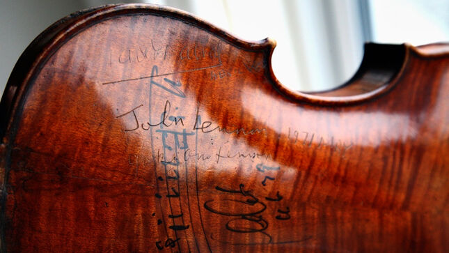 JOHN LENNON & YOKO ONO Signed Violin Heads To Auction; Expected To Sell For Over $40,000 (USD)