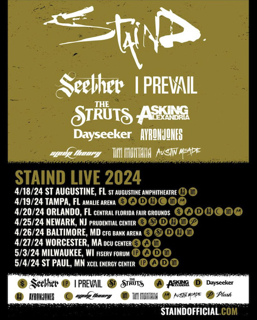 STAIND Announce String Of 2024 US Tour Dates BraveWords