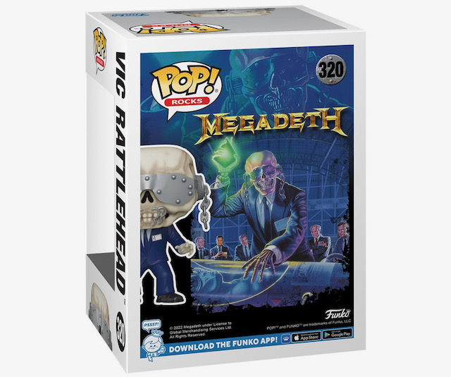 MEGADETH - Vic Rattlehead Pop! Vinyl Figure Available For Pre