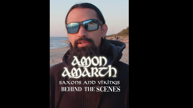 AMON AMARTH Share Behind The Scenes Footage From "Saxons & Vikings" Music Video Featuring SAXON Members