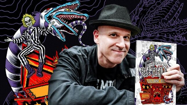 Beetlejuice: The Official Coloring Book Illustrated By LIFE OF AGONY Bassist ALAN ROBERT Available For Pre-Order