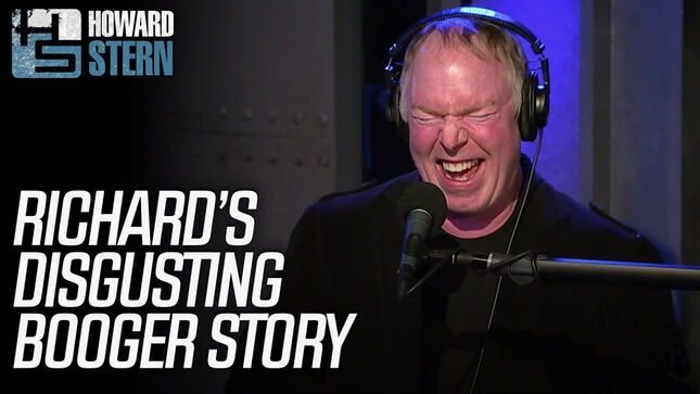 DEATH Drum Legend RICHARD CHRISTY Almost Makes HOWARD STERN Throw Up With Disgusting Booger Story; Video