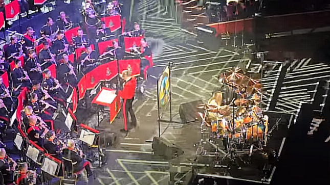IRON MAIDEN Drummer NICKO MCBRAIN Performs "The Maiden Legacy" Medley At 52nd Mountbatten Festival Of Music At London's Royal Albert Hall (Video)