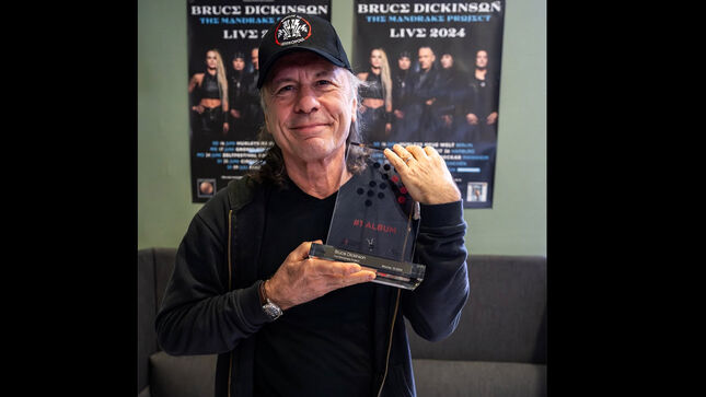 BRUCE DICKINSON Achieves His Highest Charting Solo Album In America; The Mandrake Project Lands At #1 In Canada