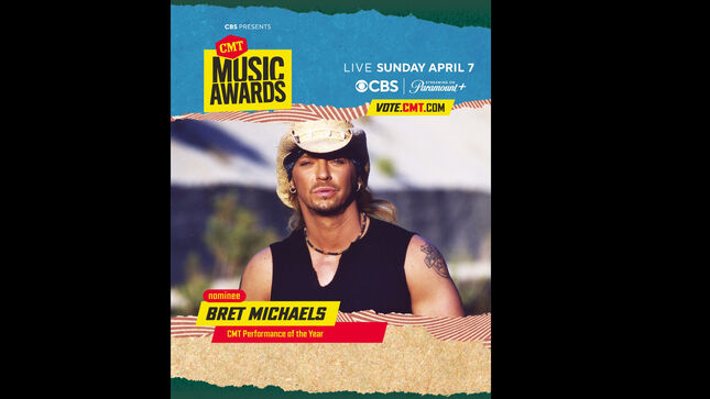 BRET MICHAELS Nominated For "CMT Performance Of The Year" Along With Good Friend & Country Sensation CHRIS JANSON